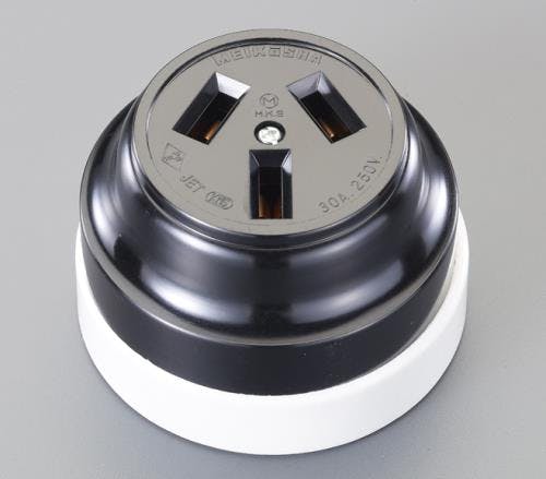 明工社 露出コンセント(3P) AC250V/30A EA940CL-3 4550061382530【別送品】