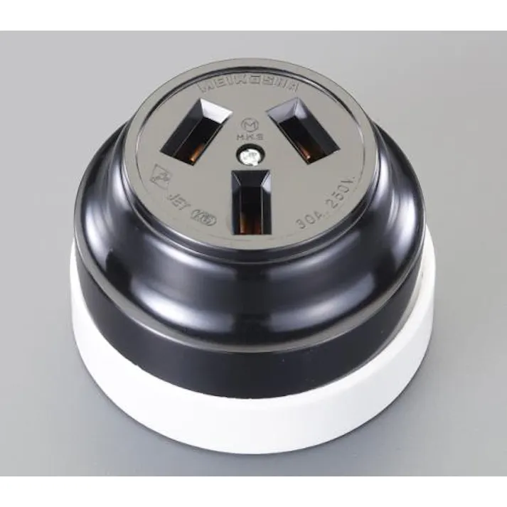 明工社 露出コンセント(3P) AC250V/30A EA940CL-3 4550061382530【別送品】