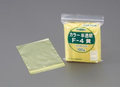 生産日本社(セイニチ) 85x120mm  ポリ袋(チャック付/黄/200枚) EA944C-704 4550061383810(CDC)【別送品】