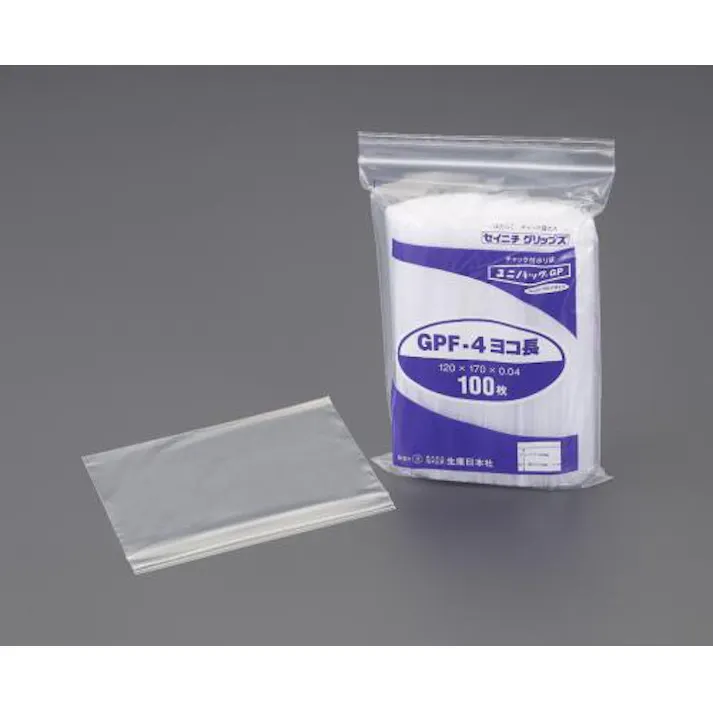 生産日本社(セイニチ) 120x85mm ポリ袋(チャック付/100枚) EA944CA-502 4550061383896(CDC)【別送品】