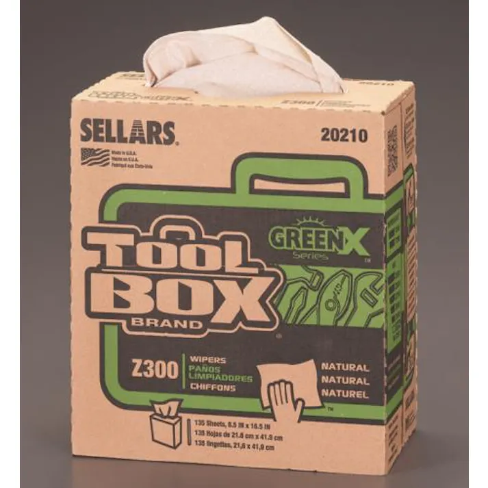 工業用ワイパー(薄/135枚入) 216x420mm EA929AC-34 4550061439203【別送品】