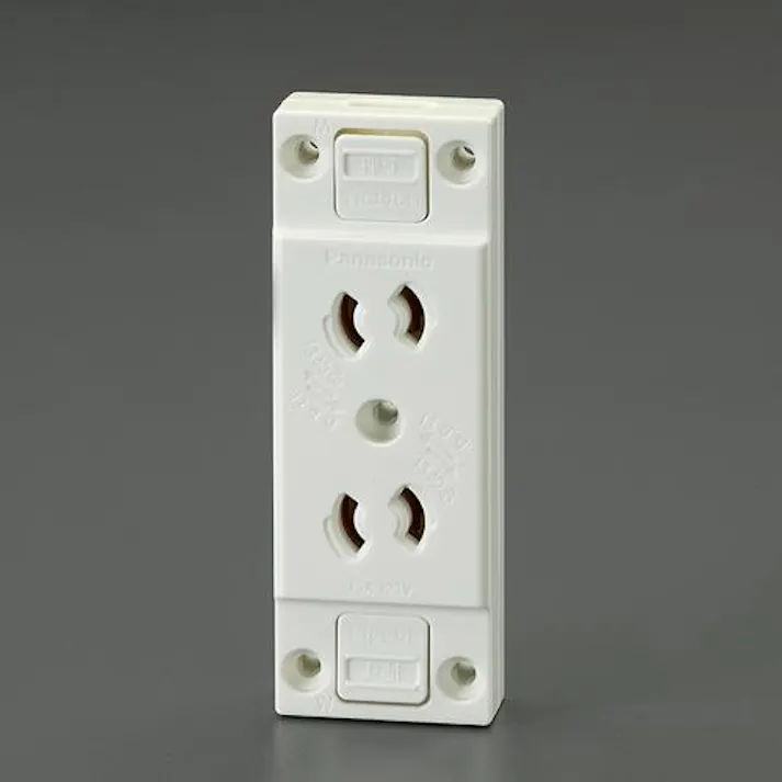 パナソニック(Panasonic) 125V/15A 仮設用コンセント(2口・抜止) EA940CG-143A 4550061461150(CDC)【別送品】