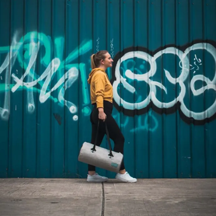 ZULUPACK ダッフルバッグ(防水/グレー) φ220x470mm/16L EA927GA-62 4550061468425【別送品】