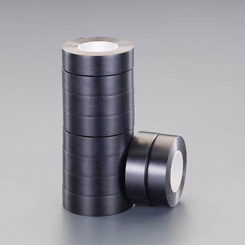 ビニール粘着テープ(ハーネス用)(黒/10巻) 19mmx20m EA944N-20 4550061469514【別送品】