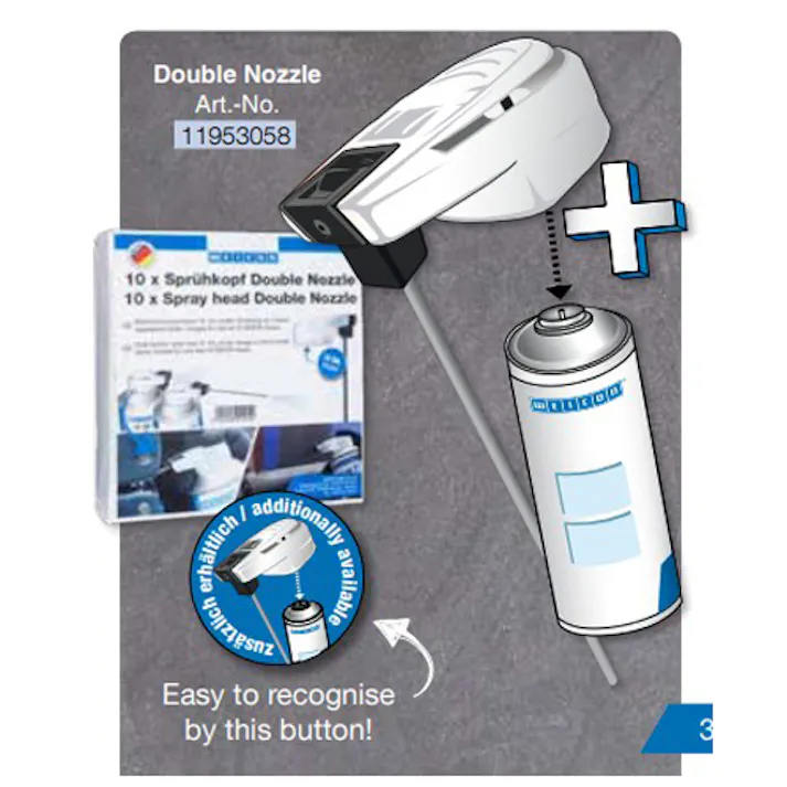 スプレー缶ノズル(2Way) 120mm EA920WC-1 4550061474235【別送品】