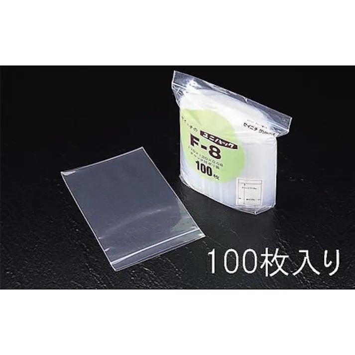 生産日本社(セイニチ) 400x280mm ポリ袋(チャック付/100枚) EA944CA-400 4550061570807(CDC)【別送品】
