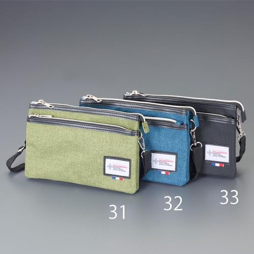 馬革ラウンドファスナー長財布 AN-1196BR アウターポケット付きロング