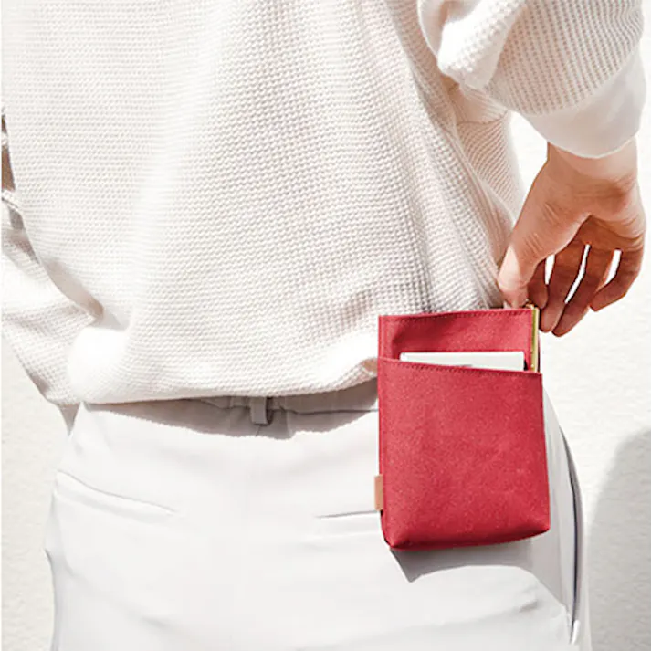 ナカバヤシ マルチポーチ(レッド) 110x145x20mm EA927AG-131 4550061729304【別送品】