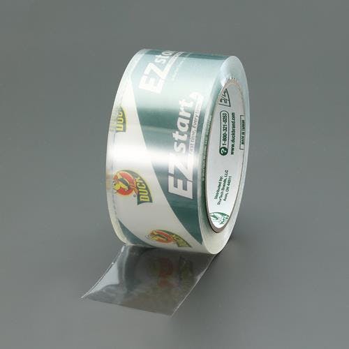 ESCO 48mmx 50m 梱包用透明テープ(静音)[DUCK] EA944RS-120B