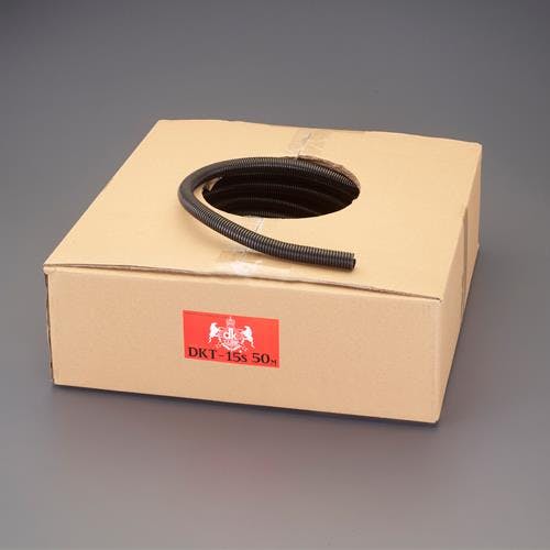 デンカエレクトロン コルゲートチューブ(黒) 19.0mmx50m EA944BV-719 4550061796580【別送品】