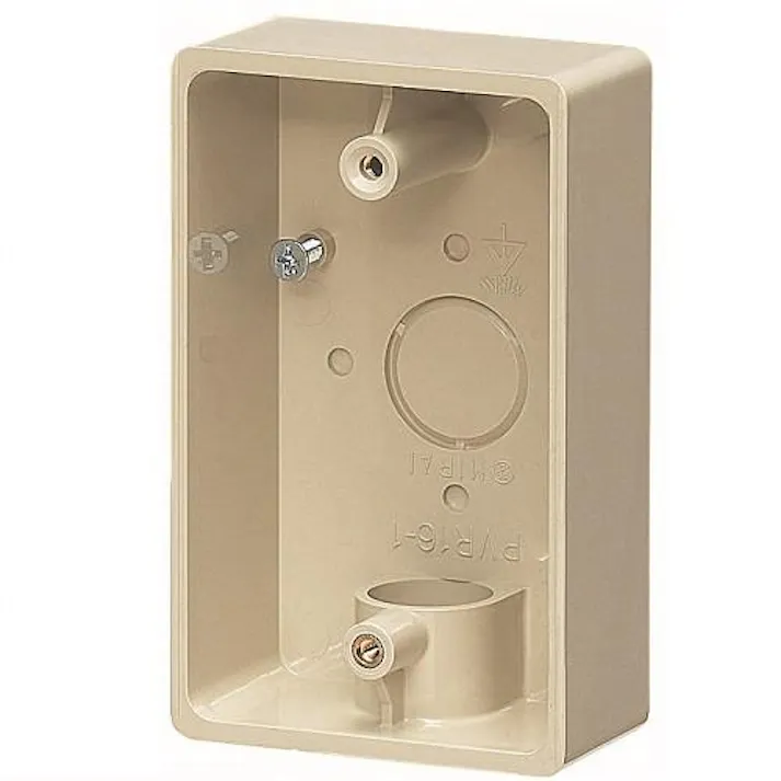 未来工業 露出ボックス(VE管用/1方向)ベージュ φ16mm EA940CS-171 4550061802816【別送品】