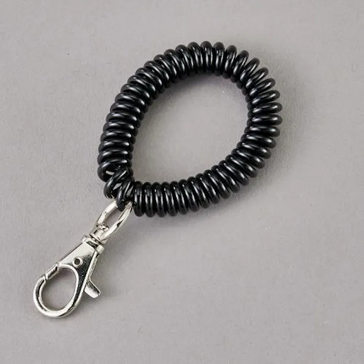 ESCO リストキーコイル(スナップ付/ブラック) EA916ZL-151 4550061807675(CDC)【別送品】