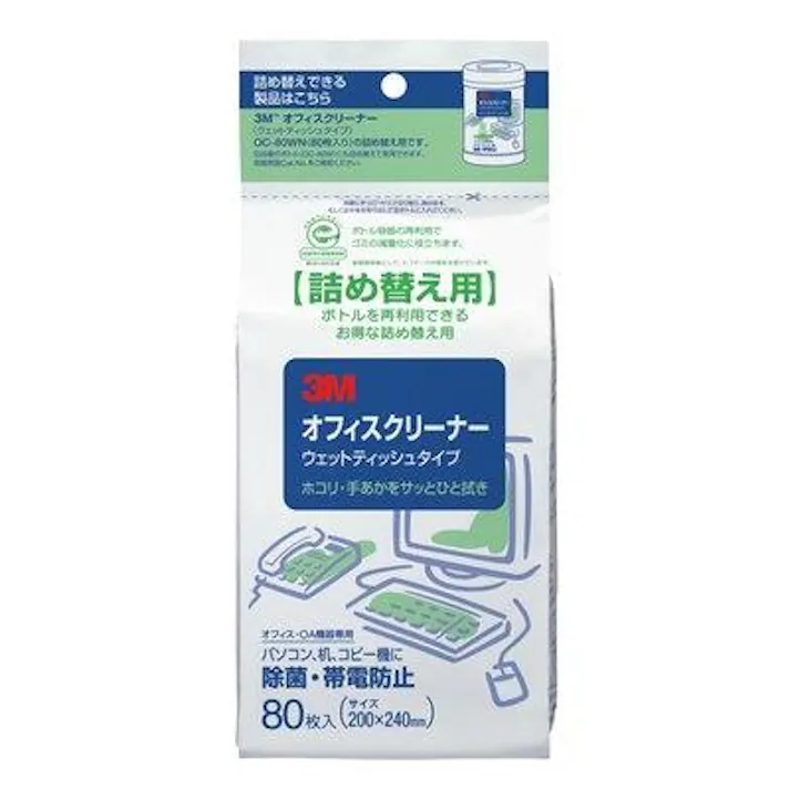 3M 200x240mm ウエットOAクリーナー(詰替用) EA922HB-59 4550061861684(CDC)【別送品】