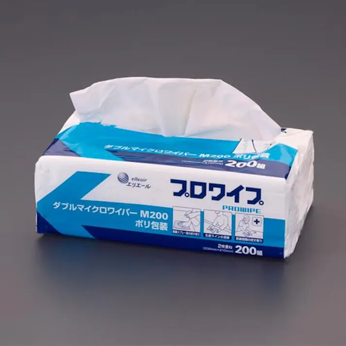 ESCO 230x210mm 工業用ワイパー(200枚) EA929AE-67 4550061864470(CDC)【別送品】