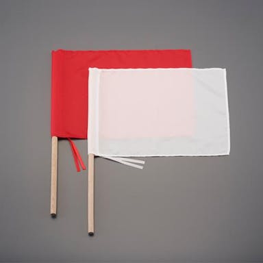 シンワ測定 340x450mm 手旗(赤白/2本組) EA916XL-31 4550061869710(CDC)【別送品】