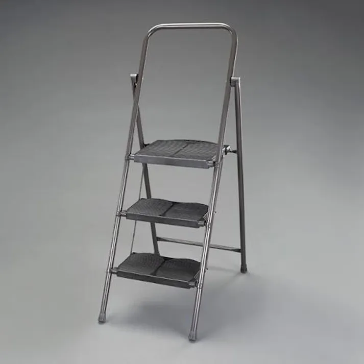 踏台(スチール製/ワイド天板) 0.69m/3段 EA903RD-3B 4550061870631【別送品】