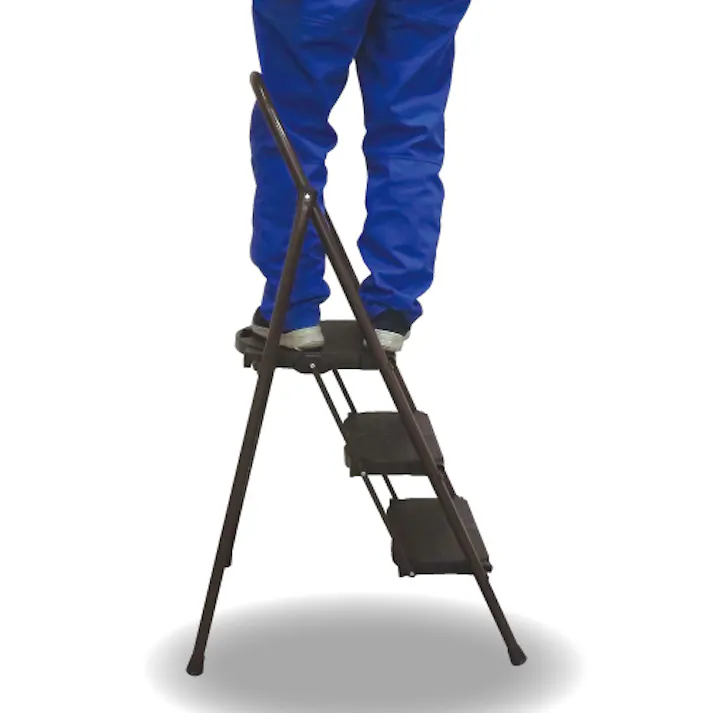 踏台(スチール製/ワイド天板) 0.69m/3段 EA903RD-3B 4550061870631【別送品】