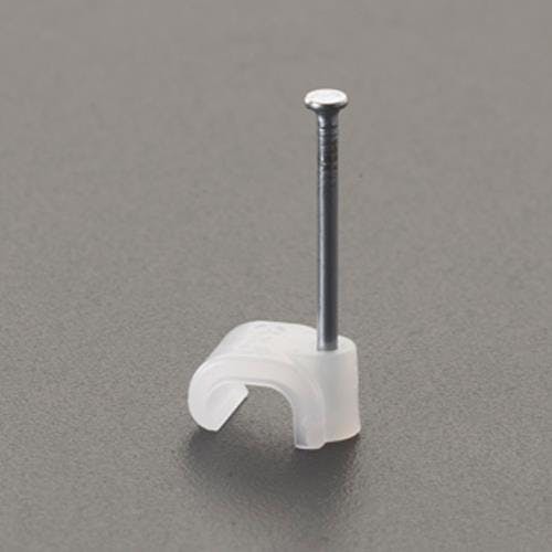 平型ケーブルクリップ(クリアー/100個) 3.3x4.6mm EA947EF-3 4550061914427【別送品】