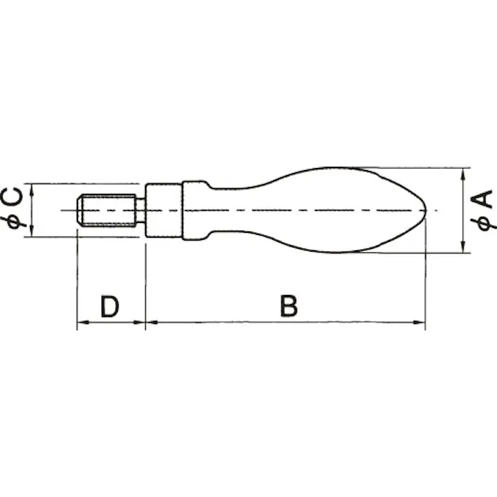 イマオコーポレーション M8 x 64mm アルミハンドル EA948CE-2 4518340074583(CDC)【別送品】