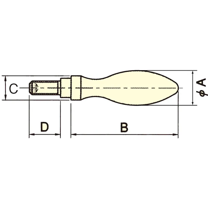 イマオコーポレーション M8 x 61mm アルミ回転ハンドル EA948CE-12 4518340074682(CDC)【別送品】