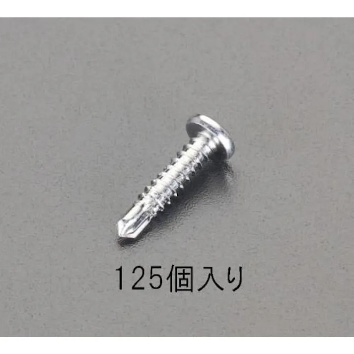 ESCO 4x19mm 鍋頭ピアスビス(三価クロメート/125本) EA949EP-419N 4518340107823(CDC)【別送品】