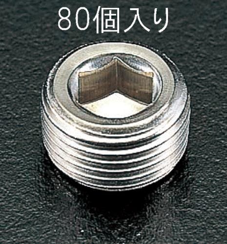 テーパーねじプラグ(ステンレス製/80個) R1/4” EA949GP-2 4518340108677【別送品】