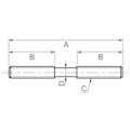 イマオコーポレーション M10x 50mm [焼入]スタッドボルト EA948DP-11 4518340118836(CDC)【別送品】