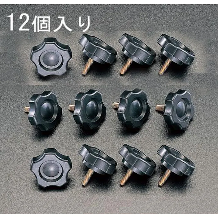 ESCO  M5x30mm 菊形ノブボルト(12個) EA949GT-530 4518340203150(CDC)【別送品】