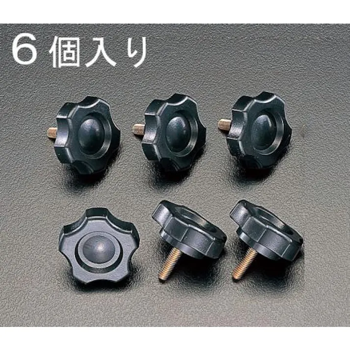 ESCO M8x45mm 菊形ノブボルト(6個) EA949GT-845 4518340203211(CDC)【別送品】