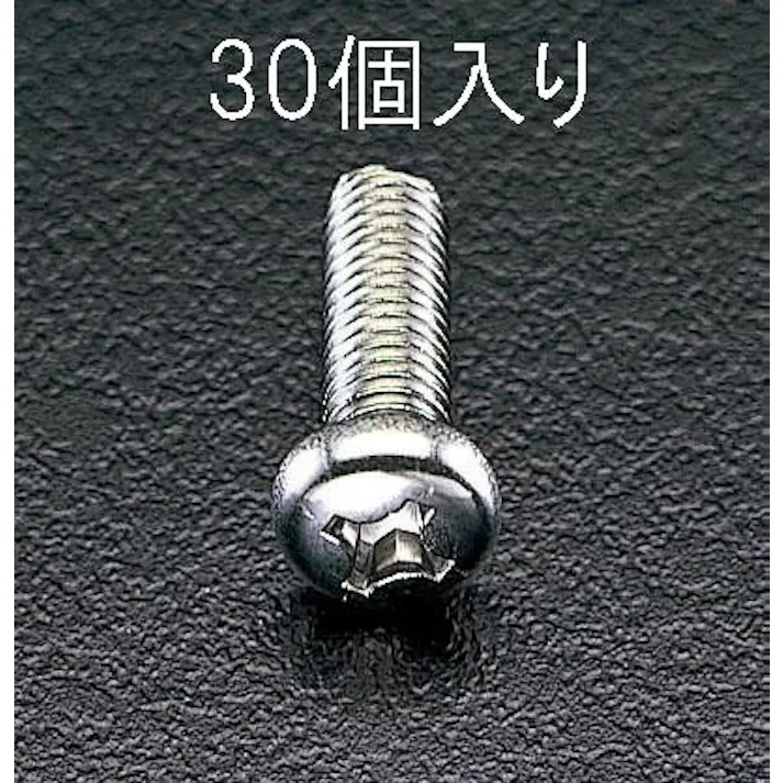 ESCO M5x20mm 鍋頭小ねじ(ステンレス製/30本) EA949SJ-52 4518340413986(CDC)【別送品】