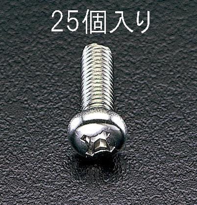 ESCO  M5x30mm 鍋頭小ねじ(ステンレス製/25本) EA949SJ-54 4518340414006(CDC)【別送品】