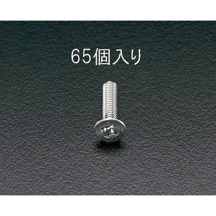 ESCO M4x20mm 皿頭小ねじ(ステンレス製/65本) EA949SK-43 4518340414112(CDC)【別送品】