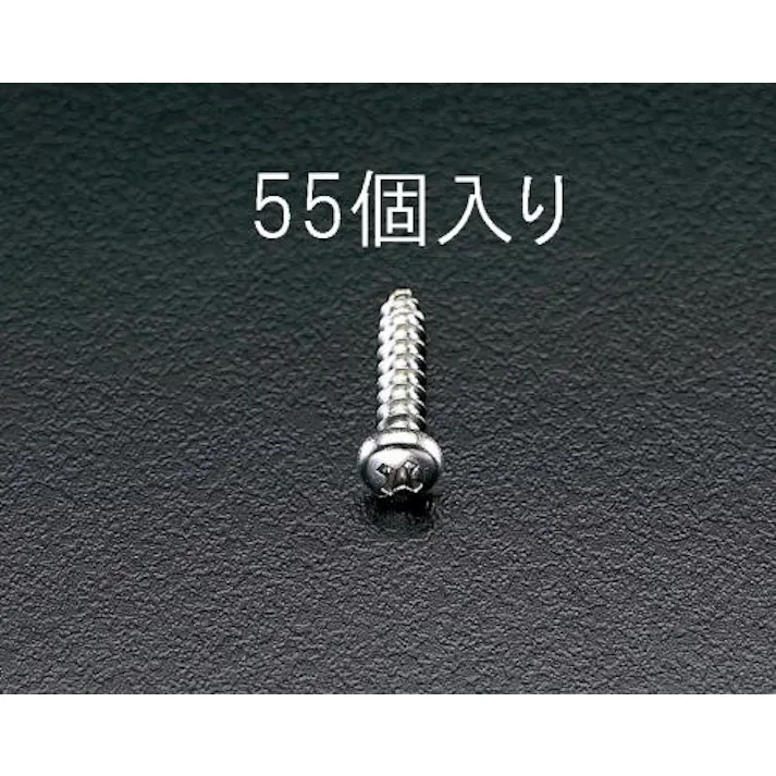 ESCO 4x25mm 鍋頭タッピングビス(ステンレス製/55本) EA949ES-44 4518340414327(CDC)【別送品】