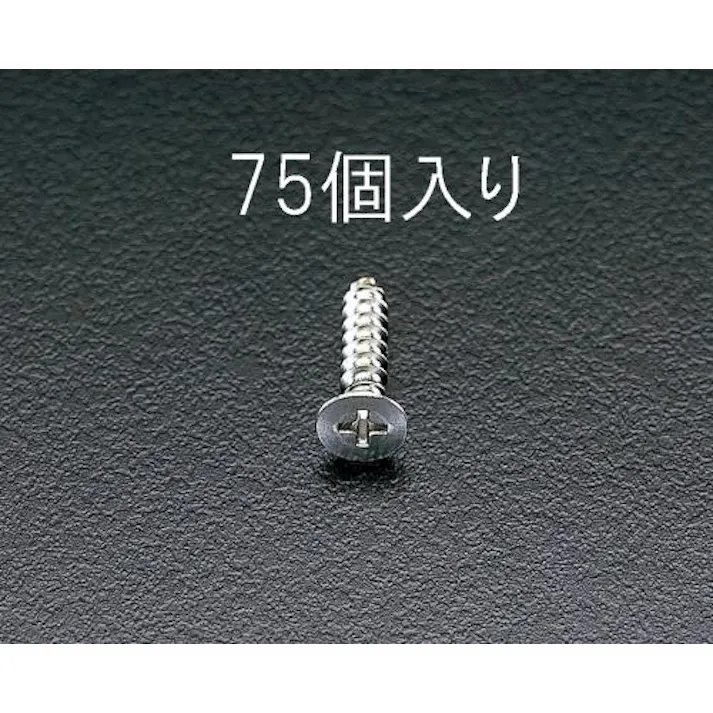 ESCO 4x16mm 皿頭タッピングビス(ステンレス製/75個) EA949EW-42 4518340414419(CDC)【別送品】