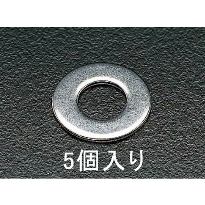 ESCO M20 平ワッシャー(ステンレス製/5個) EA949SE-20 4518340503311(CDC)【別送品】
