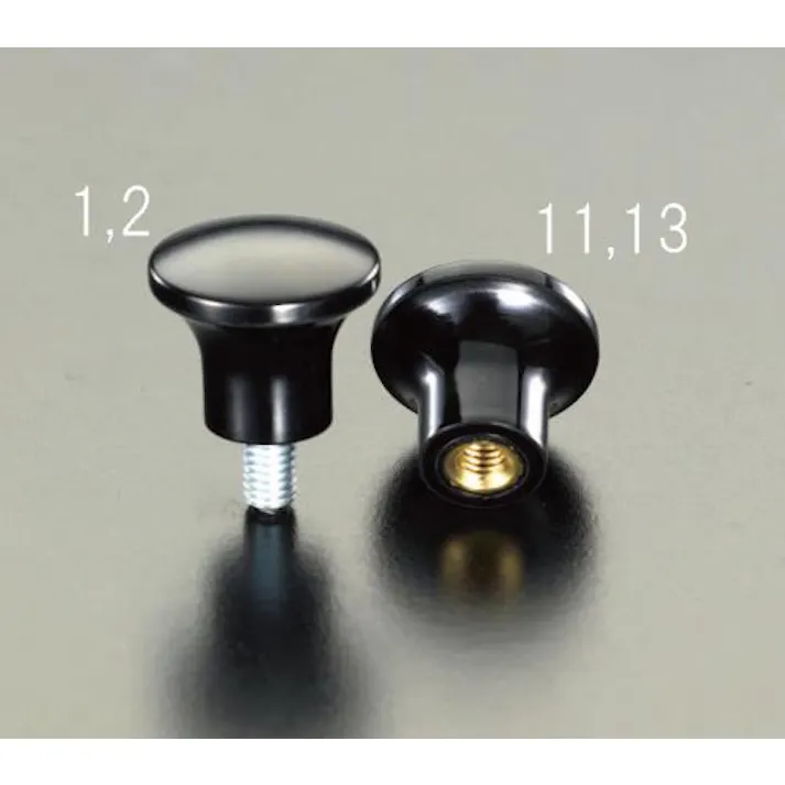 鍋屋バイテック(NBK) 雌ねじノブ(フェノール樹脂) M6/φ25mm EA948B-13 4518340920316【別送品】