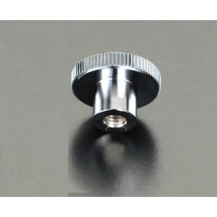 鍋屋バイテック(NBK) 雌ねじノブ(貫通穴/スチール製) M6/φ24mm EA948BB-23 4518340920637【別送品】