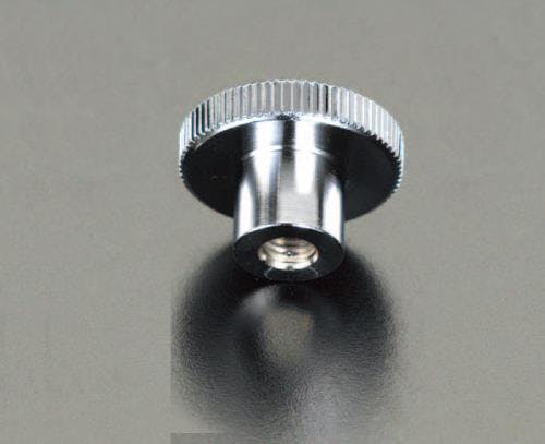 鍋屋バイテック(NBK) 雌ねじノブ(貫通穴/スチール製) M8/φ30mm EA948BB-24 4518340920644【別送品】