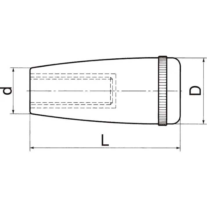 鍋屋バイテック(NBK) M8x18mm/20mm 雌ねじグリップ EA948BF-3 4518340921443(CDC)【別送品】