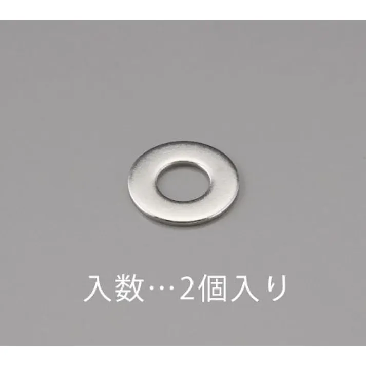 ESCO M22 平ワッシャー(JIS/ステンレス製/2枚) EA949LX-222 4518340980556(CDC)【別送品】
