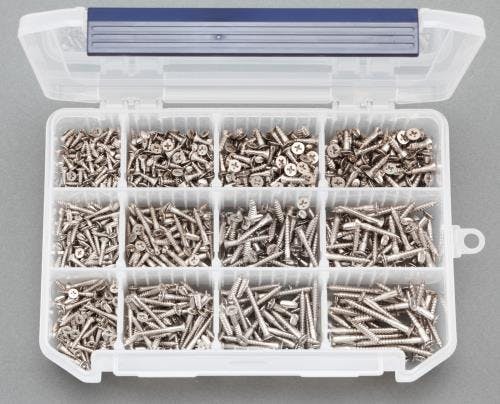 皿頭木ねじセット(ステンレス) 2.7-3.8mm EA949EJ-7 4518340984424【別送品】