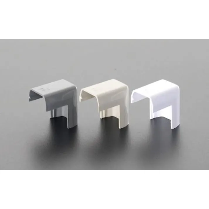 未来工業 モール継手外曲(プラスチック製/白/2個) 18x30mm EA947HM-111G 4548745221565【別送品】