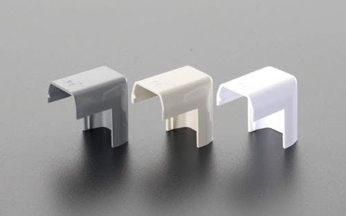 モール継手外曲(プラスチック製/灰/2個) 29x35mm EA947HM-103G 4548745221602【別送品】