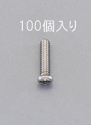 ESCO  M1.6x3.5mm鍋頭小ねじ(0番1種/ステンレス/100本) EA949SP-164 4548745224498(CDC)【別送品】