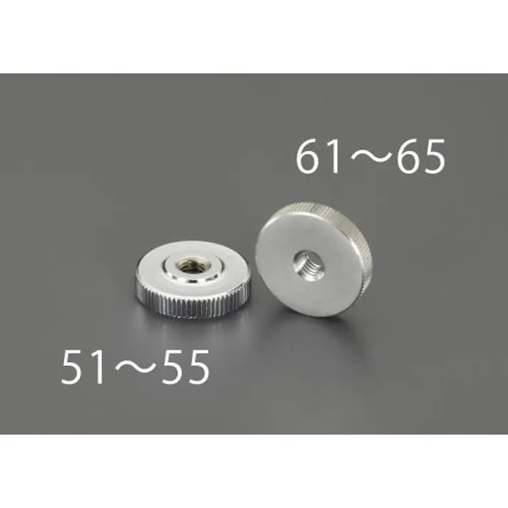 ESCO M4x 4mm ローレットナット(ステンレス製) EA948BW-61 4548745272017(CDC)【別送品】