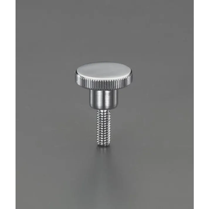 ESCO  M6x20mm/φ24mm ローレットノブ(雄ねじ/スチール製) EA948BB-8A 4548745274127(CDC)【別送品】