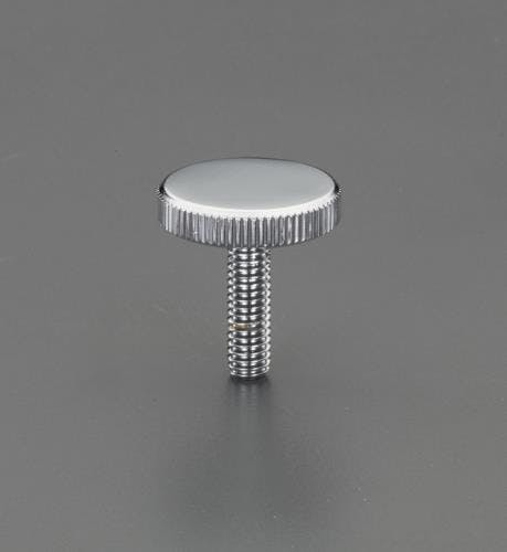 ローレットノブ(雄ねじ/スチール製) M8x25mm/φ30mm EA948BB-91 4548745290431【別送品】