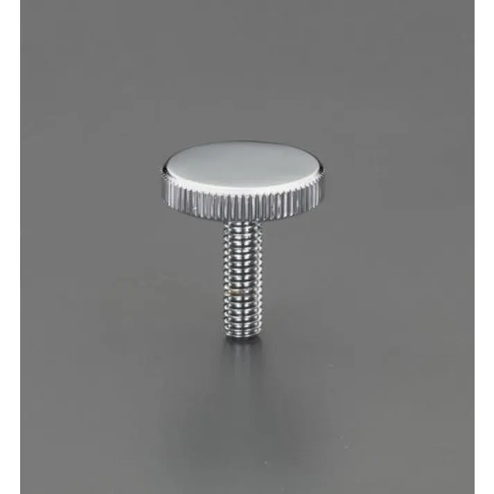 ESCO M6x30mm/φ24mm ローレットノブ(雄ねじ/スチール製) EA948BB-89 4548745290578(CDC)【別送品】