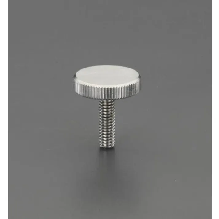 ESCO M6x25mm/φ24mm ローレットノブ(雄ねじ/ステンレス製) EA948BB-43A 4548745293302(CDC)【別送品】