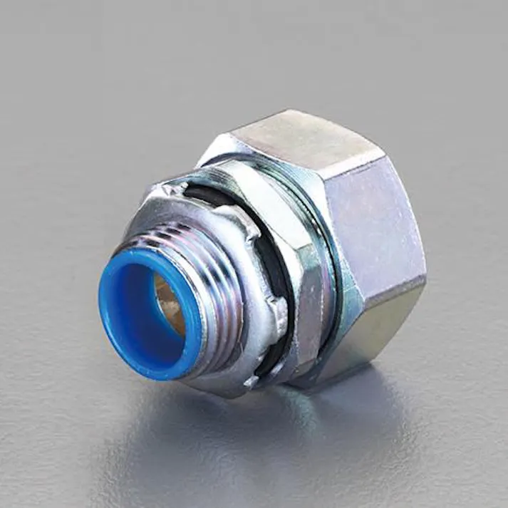 ESCO 1/2"xCTG 16 ボックス接続コネクター(ストレート/厚鋼用) EA947SE-4 4548745431537(CDC)【別送品】